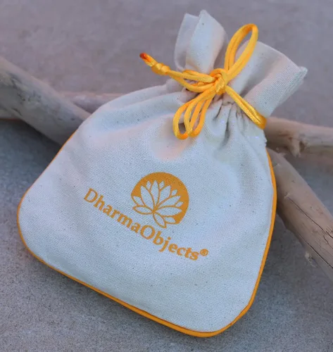 Vista 5 de DharmaObjects 108 cuentas auténticas de semillas de Bodhi de estilo tibetano budista para meditación y compasión, Amarillo, MLBS