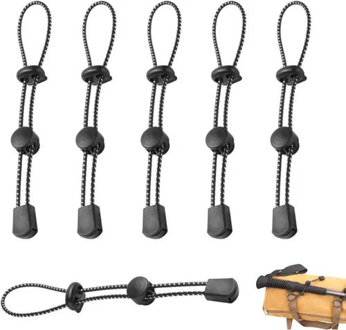 Vista 8 de NIIIYTYB Mochila con soporte para bastón de trekking ajustable, cordón elástico para carcaj, correas elásticas para mochileros, escalada