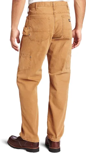 Vista 2 de Pantalón de jean carpintero para hombres por Dickies, color pato lijado, cómodo