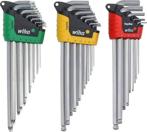 Vista 4 de Wiha 66979 Juego de 35 piezas de bandeja de llaves ErgoStar en forma de L - Hex métrico, Hex SAE, Torx