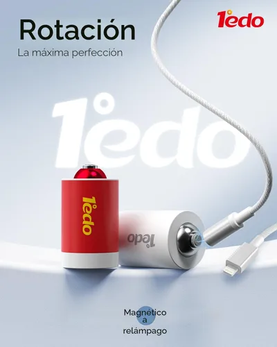 Vista 2 de Cargador de pared GaN de 20W, enchufe plegable de carga rápida para tableta y teléfonos Blanco