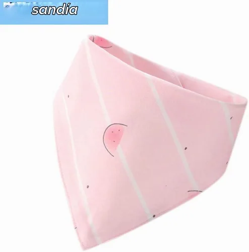Vista 2 de Baberos 100% algodón para bebé, bandana para niño y niña, 9 baberos para babear, dentición y alimentación