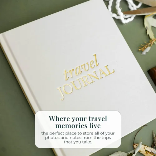 Vista 4 de DUNCAN & STONE PAPER CO. Diarios de viaje - Elegante cuaderno de diario para registrar todas tus aventuras de viaje hasta 15 viajes