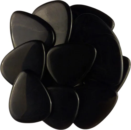 Vista 22 de Púa de Guitarra o Bajo de Piedra Amatista - Calibre Ultra Pesado de 3.0 mm - Forma 351 - Púa Exótica Artesanal de Gema Especial - 1 Paquete