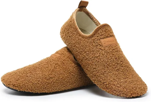 Vista 17 de QZKDM - Pantuflas ligeras antideslizantes para casa, para ponerse sin ayuda, para caminar descalzo, para ejercicio en casa y yoga, para hombres