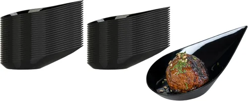 Vista 12 de Restaurantware Cucharas de lágrima de 4 x 2 pulgadas, 20 cucharas de aperitivo – Cucharas desechables de plástico blanco con sangría para bodas