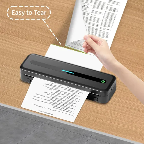 Vista 5 de 200 hojas de papel de impresora térmica de 8.5 x 11 pulgadas, papel térmico de tamaño carta de EE. UU. compatible con Peripage, Munbyn, Jadens
