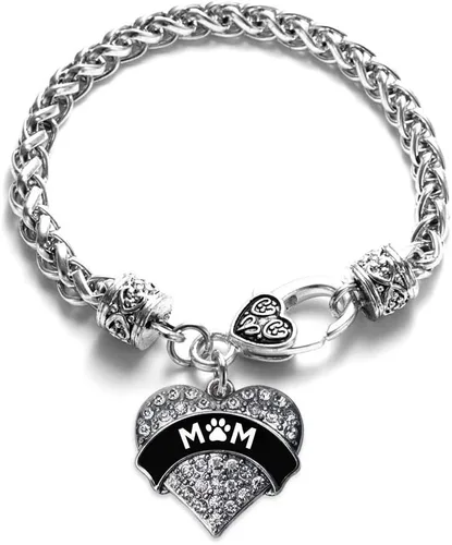 Vista 18 de Inspired Silver - Pulsera de plata con dije de corazón pavé con joyas de circonita cúbica