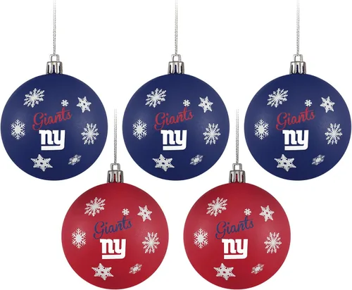 Vista 13 de FOCO Dallas Cowboys NFL 5 Pack Shatterproof Ball Ornament Set