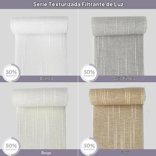 Vista 4 de Graywind Muestras de tela de oscurecimiento y filtrado de luz de persianas verticales manuales