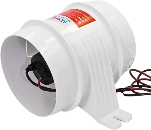 Vista 11 de SEAFLO in-Line Marine Bilge Air Blowers- 12V, 3 or 4", 130-270 CFM Ultra-Quiet Operation 4 or 3 Inch for Yacht/Sailboat/Boat- ISO 8846, CE & RoHs