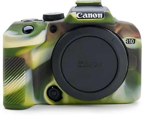 Vista 10 de Rieibi EOS R10 - Funda de silicona para cámara digital Canon eos R10 - Funda protectora de silicona para Canon R10 - Negro