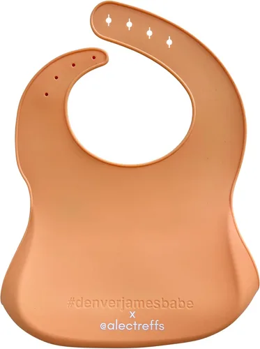 Vista 2 de Denver James Baberos de alimentación de silicona Apto para lavavajillas. Resistente al agua. Ajustable. Comida Abcdef.