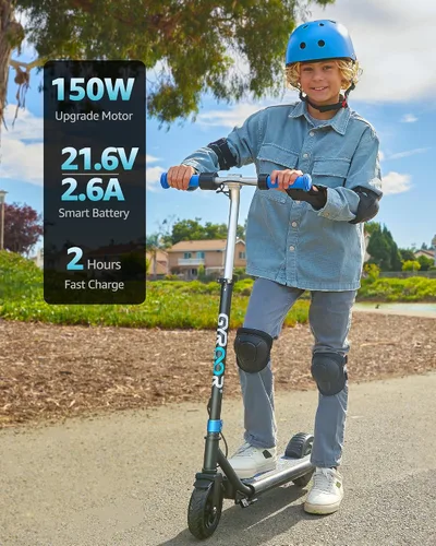Vista 5 de Gyroor Kids Electric Scooter 150W Motor LED Display H30Max