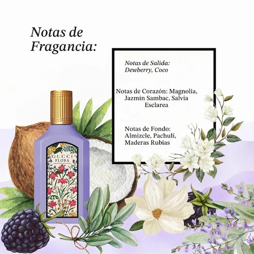 Vista 5 de Gucci Flora Gorgeous Magnolia Perfume para mujer EDP Mini Splash 0.16 onzas líquidas