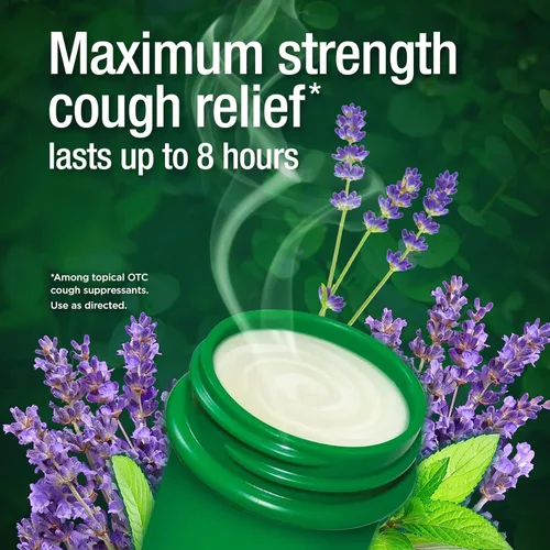 Vista 8 de Mentholatum Ungüento de Fricción Vaporizante Nocturno, Aroma a Lavanda, Supresor de Tos de Fuerza Máxima, Fricción Tópica para el Pecho y Pomada