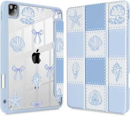 Vista 11 de May Chen Funda para iPad Pro de 11 pulgadas M2 de 4ª generación 2022, iPad Pro 11 de 3ª/2ª/1ª generación, Funda con cubierta trasera transparente a