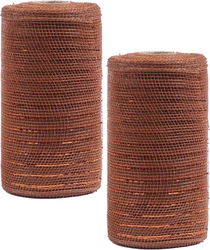 Vista 89 de YYCRAFT Paquete de 2 cintas de malla de polímero metálico de 6 pulgadas (total 20 yardas, verde manzana)