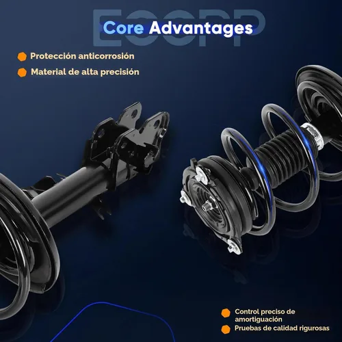 Vista 4 de ECCPP Struts Conjunto de resorte completo para 2011-2017 para Nissan Quest