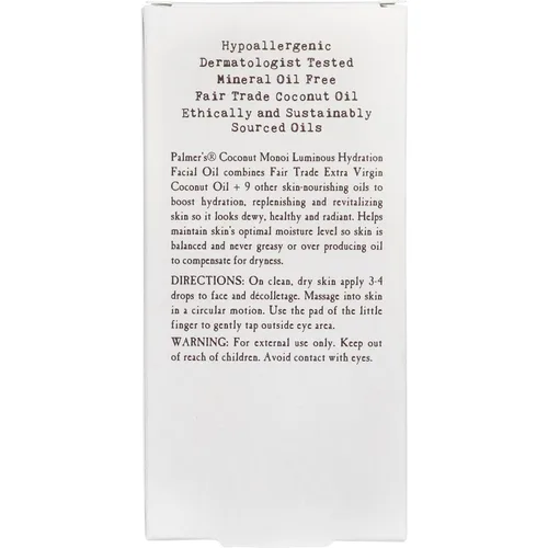 Vista 7 de Palmer's Aceite de coco Fórmula de coco Monoi Aceite facial de hidratación luminosa, 1 onza Deeply replenishes and revitalizes to boost hydration