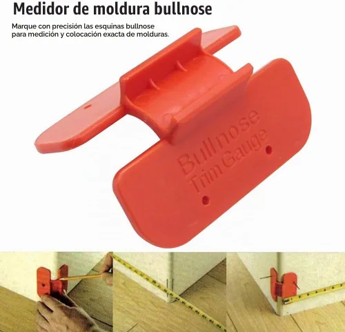 Vista 3 de Herramienta de marcado de carpintería de calibre de esquina Bullnose