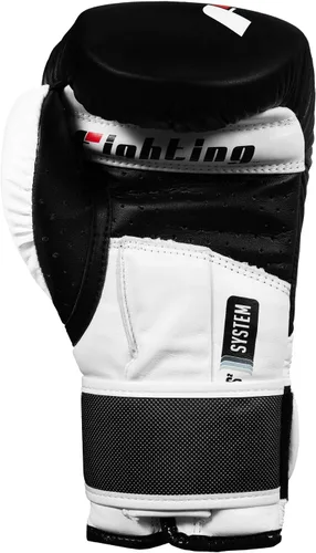 Vista 2 de Fighting Sports S2 Gel Power Sparring Guantes Negro/Blanco, 12 oz