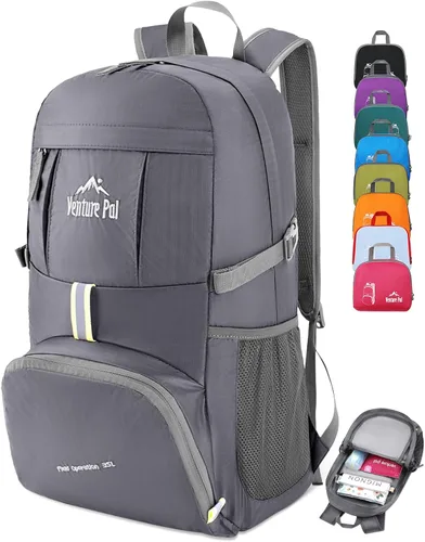 Vista 34 de Venture Pal 35L Ultraligero Ligero Plegable Plegable Viaje Camping Senderismo Deportes al aire libre Mochila Daypack