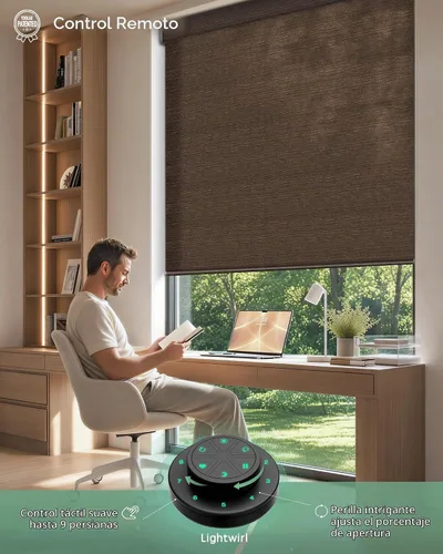 Vista 3 de Yoolax Persianas Motorizadas con Control Remoto, Persianas Inteligentes de Filtrado de Luz que Funcionan con Alexa Google Home, Cortinas Enrollables