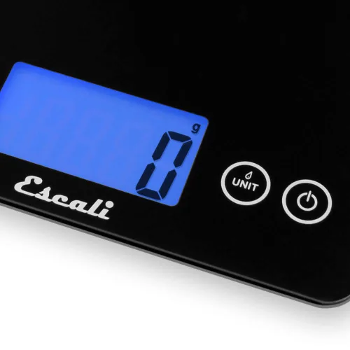 Vista 4 de Escali 2210IB ArtiXL Báscula de Cocina Digital de Vidrio Extra-Grande con Pantalla LCD, Mide Ingredientes Líquidos y Secos, Función de Tara