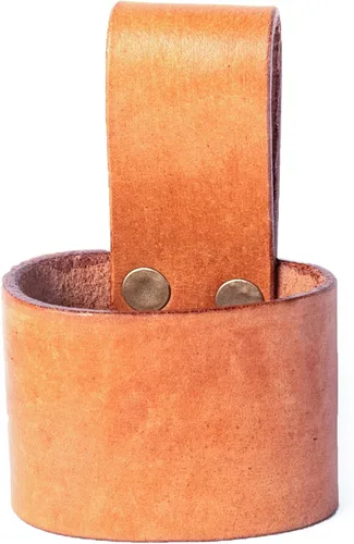 Vista 5 de Hulara Handmade Genuine Leather Axe Holster with Belt Loop Hammer Holder for Tool Belt Hammer Holster Axe Hatchet Sheath Viking Axe Small Hammer