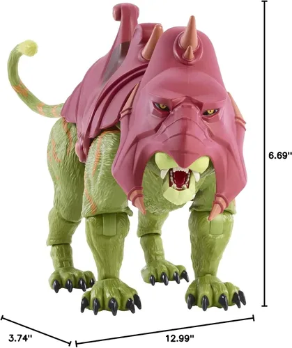 Vista 7 de Masters of the Universe Masterverse Battle Cat, figura de batalla Motu de 14 pulgadas para contar historias y exhibición, regalo para niños de 6