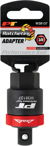 Vista 6 de Performance Tool W38137 Adaptador de trinquete de transmisión de 3/8 pulgadas, negro
