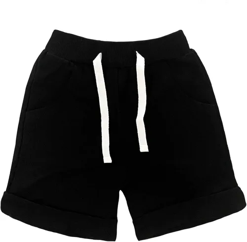 Vista 3 de SOBOWO Pantalones cortos deportivos de verano para bebés niños y niñas, paquete de 3 unidades, pantalones deportivos de algodón sólido, pantalones