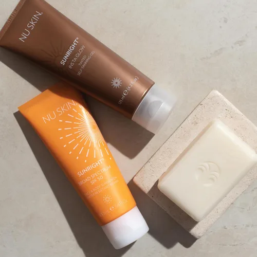 Vista 7 de Nu Skin Sunright - Protector solar facial y corporal SPF 50 Amplio espectro 3.4 onzas líquidas No grasa y resistente al agua hasta 80 min