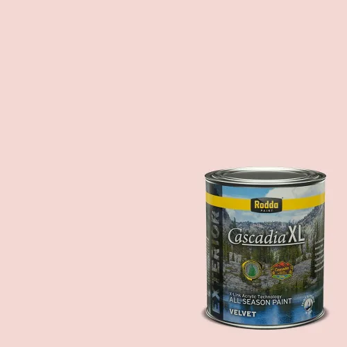 Vista 160 de Rodda Paint CASCADIA XL - Pintura satinada e imprimación para exteriores en uno, cuarto de galón, pastel en polvo
