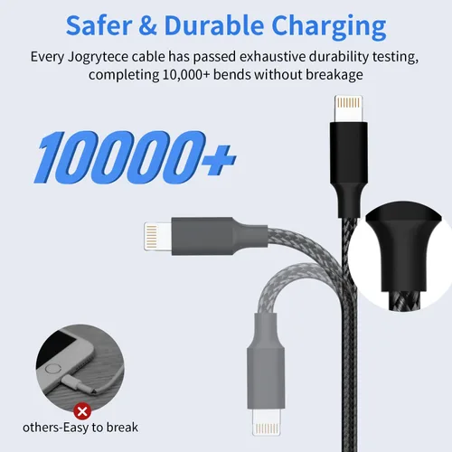 Vista 3 de Cable USB C múltiple [2 unidades, 4 pies], cable de carga 3 en 1 para múltiples dispositivos, cables de carga trenzados, cable de carga de teléfono