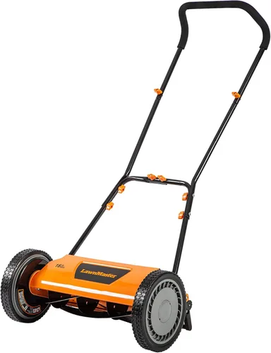 Vista 8 de LawnMaster LMRM1401 - Cortacésped con carrete de empuje (14 pulgadas, 5 cuchillas)