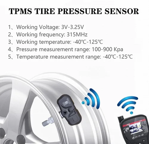 Vista 3 de 42753-SWA-A53 Sensor de presión de neumáticos de 315 Mhz compatible con Honda Accord CR-V Fit S2000 Reemplazar OE 42753-SWA-A54 42753-SWA-316 Juego