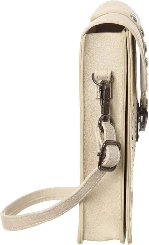 Vista 2 de INICAT Bolso cruzado pequeño con bloqueo RFID para mujer, cartera integrada para teléfono celular