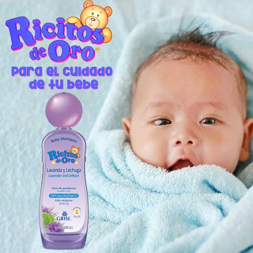 Vista 3 de Ricitos de Oro Champú Lavanda Bebé - Para Bebe 8.45 Oz (MZ-22719)