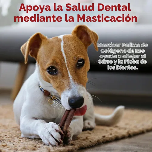 Vista 5 de Riley's Palitos de colágeno de carne de res de 6 pulgadas para perros, 100%