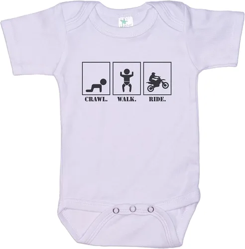 Vista 3 de Ebenezer Fire Mameluco de motocross/paseo de gateo/motocross/traje de bebé unisex Negro Ss
