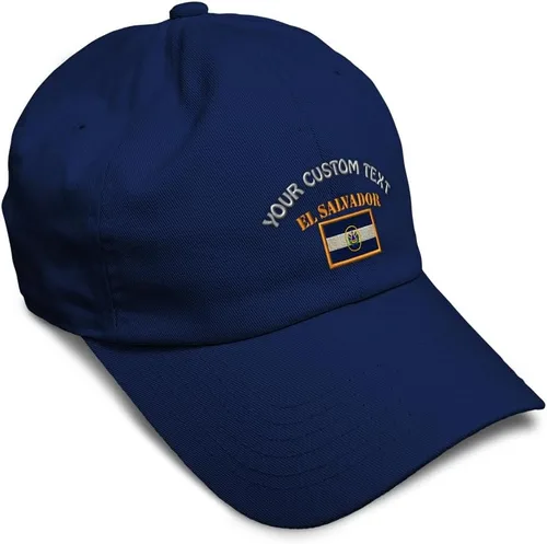 Vista 51 de Speedy Pros Sombrero de béisbol suave bordado papá sombrero El Salvador bandera bordado hombres y señoras gorra de béisbol algodón