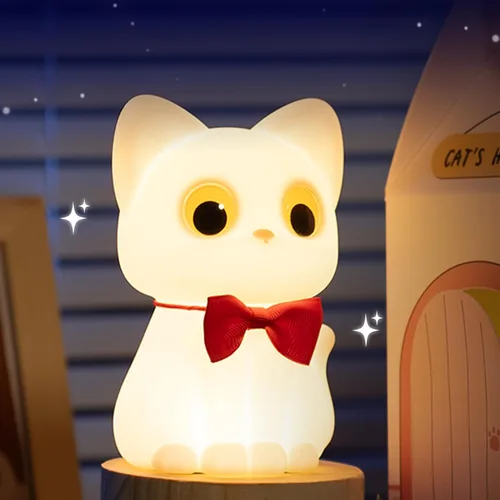 Vista 8 de Luz nocturna para niños, lámpara de rana con bonitas calcomanías de rana, lámpara de noche para dormitorio, luz nocturna para bebé, niña, niño