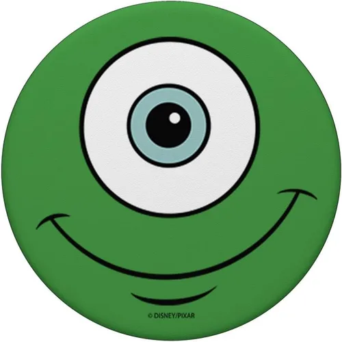 Vista 3 de Disney Pixar Monsters Inc. Mike Wazowski Eye Ball PopSockets PopGrip: agarre intercambiable para teléfonos y tabletas