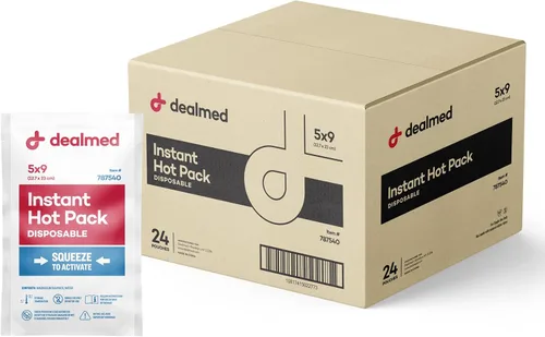 Vista 10 de Dealmed Paquete de 3 paquetes calientes desechables de 5 x 9 pulgadas para lesiones, hinchazón, esguinces, dolor muscular y más, activación de un