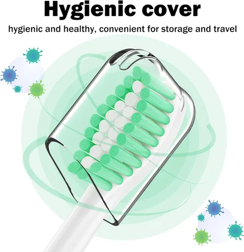 Vista 4 de Cabezales de cepillo de dientes de repuesto para Philips Sonicare E-Series/Essence/Xtreme/Elite y otros modelos de cepillos de dientes eléctricos