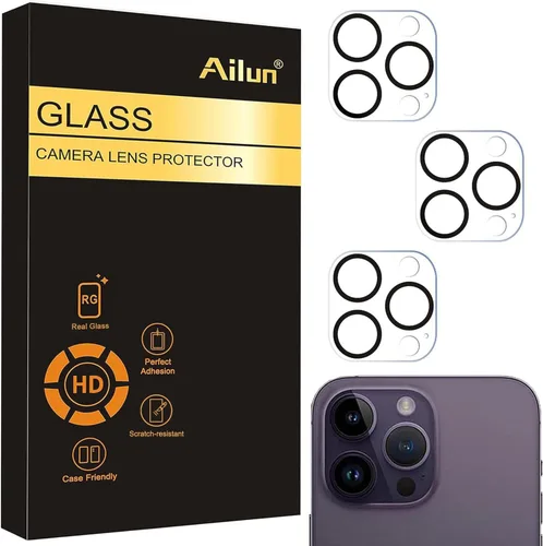 Vista 14 de Ailun - Protector de lente de cámara para iPhone 13 Pro y iPhone 13 Pro Max, vidrio templado, dureza 9H, ultra HD, antiarañazos, fácil de instalar
