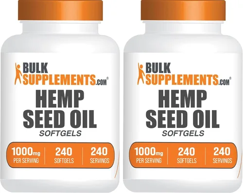 Vista 6 de BulkSupplements Cápsulas blandas de aceite de semilla de cáñamo - Suplemento Omega 3, suplemento de hierbas, aceite de semilla de cáñamo 1000