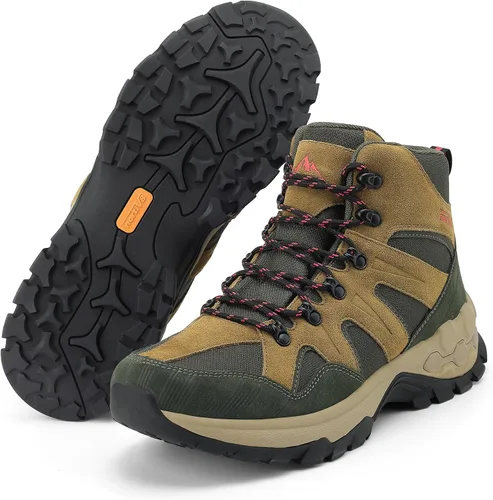 Vista 6 de NORTIV 8 Botas de senderismo impermeables para hombre, botas de trabajo al aire libre